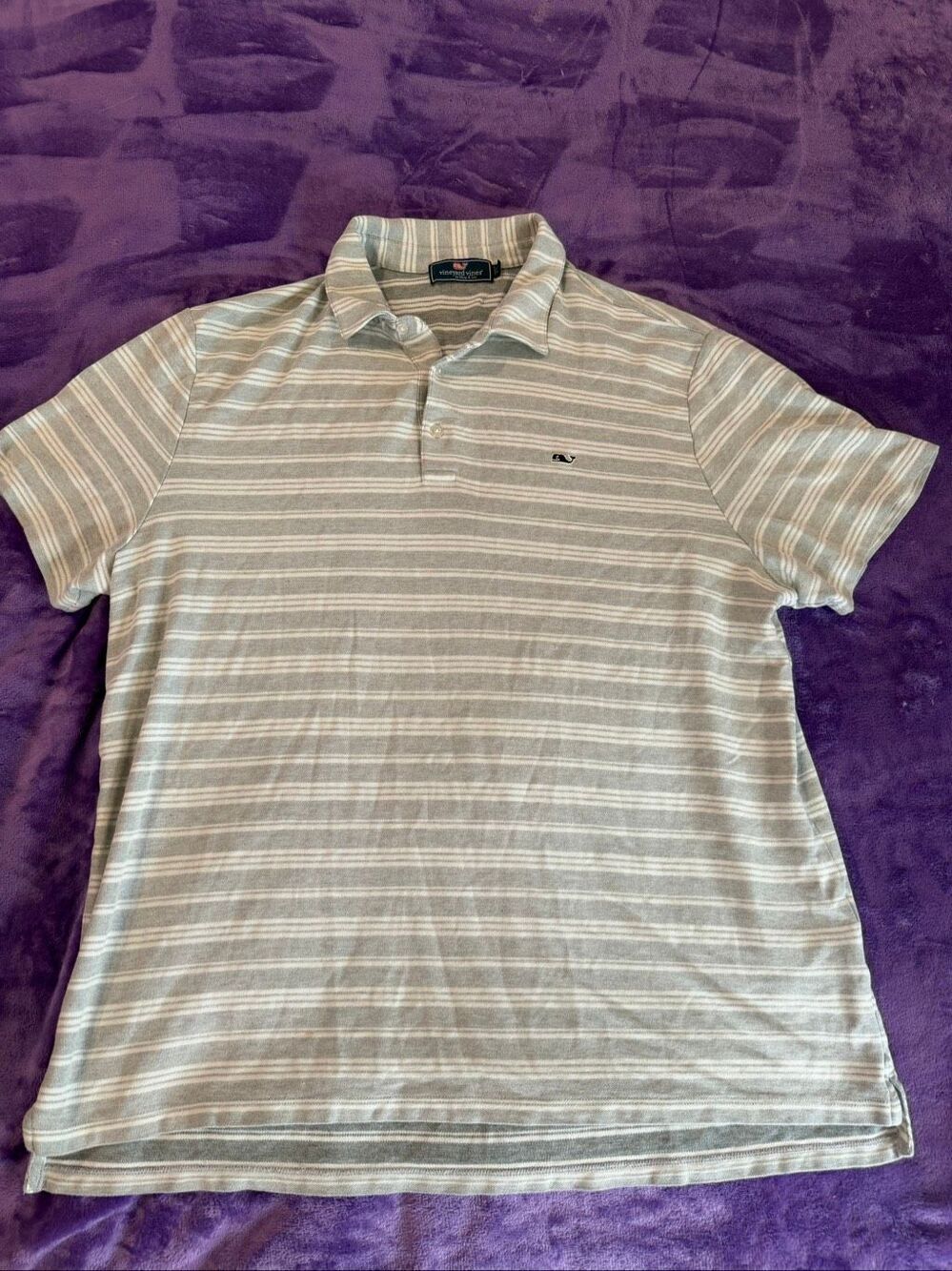 Vineyard Vines Striped Polo Shirt - XL